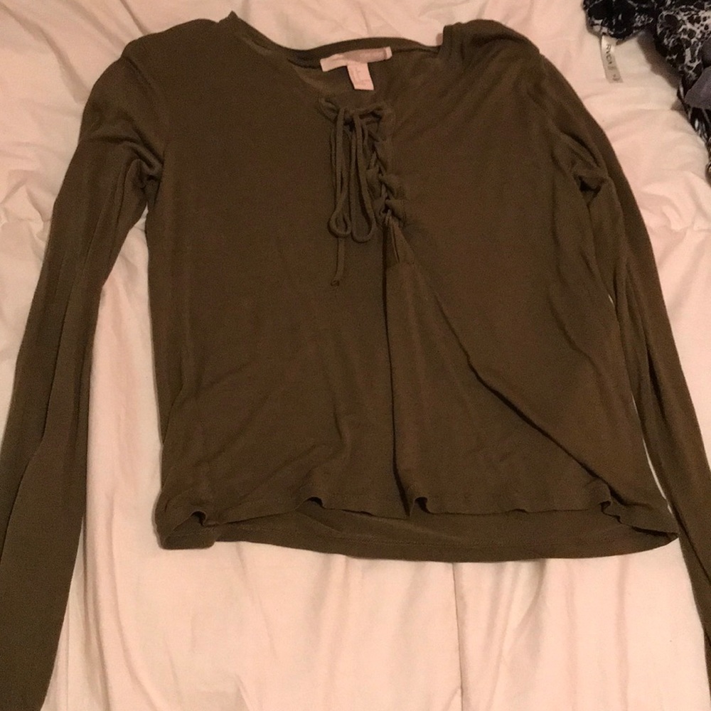 Army Green Long Sleeve Shirt